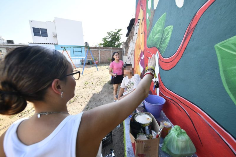Arranca IMJU Mazatlán el programa “Jóvenes Pintando tu Colonia” en Jardines de la Rivier (2)