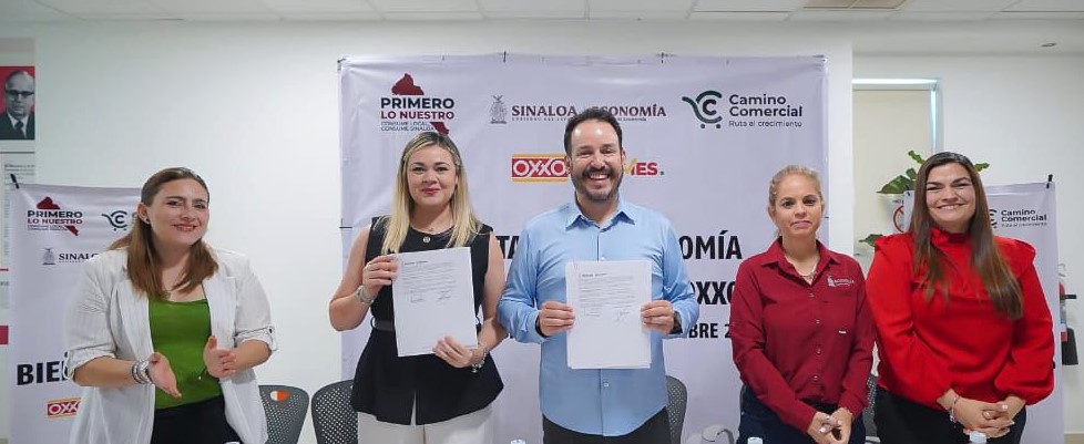 Economía y OXXO firman convenio para que MiPyMEs sinaloenses vendan en sus tiendas 2025