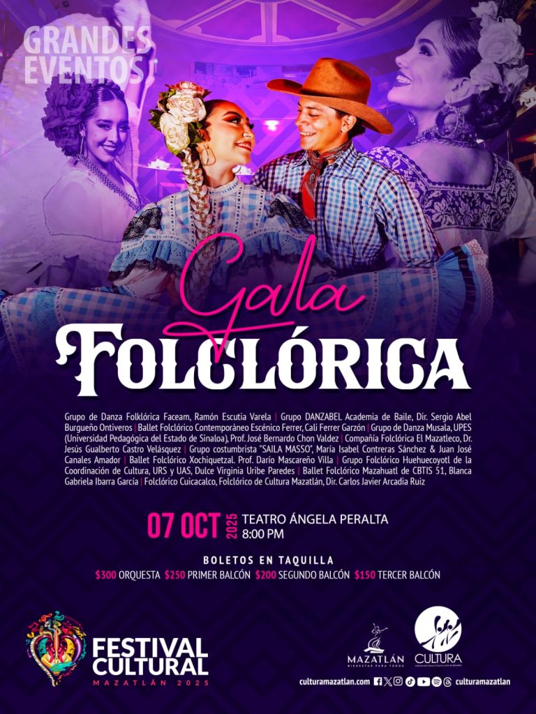 El 7 de octubre llegará la Gala Folklórica con todo el colorido de nuestras tradiciones al Teatro Ángela Peralta 2025