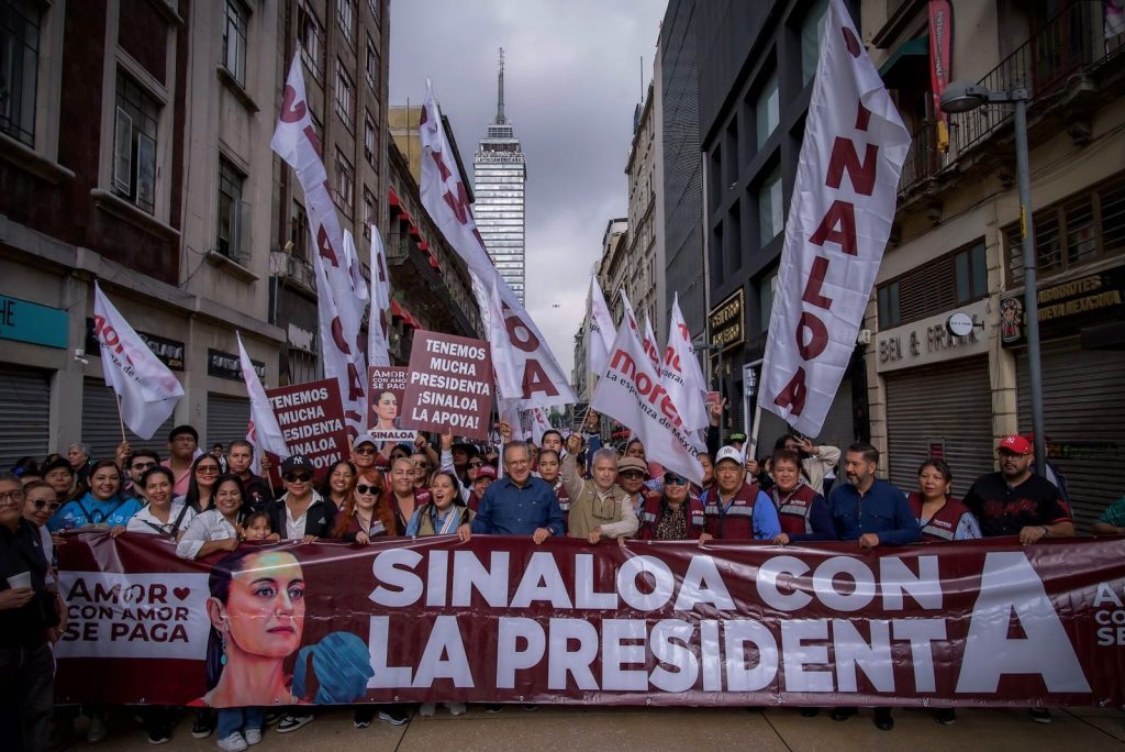 Gobernador Rocha presente en la celebración del primer año de labores de la presidenta Claudia Sheinbaum 2025 2