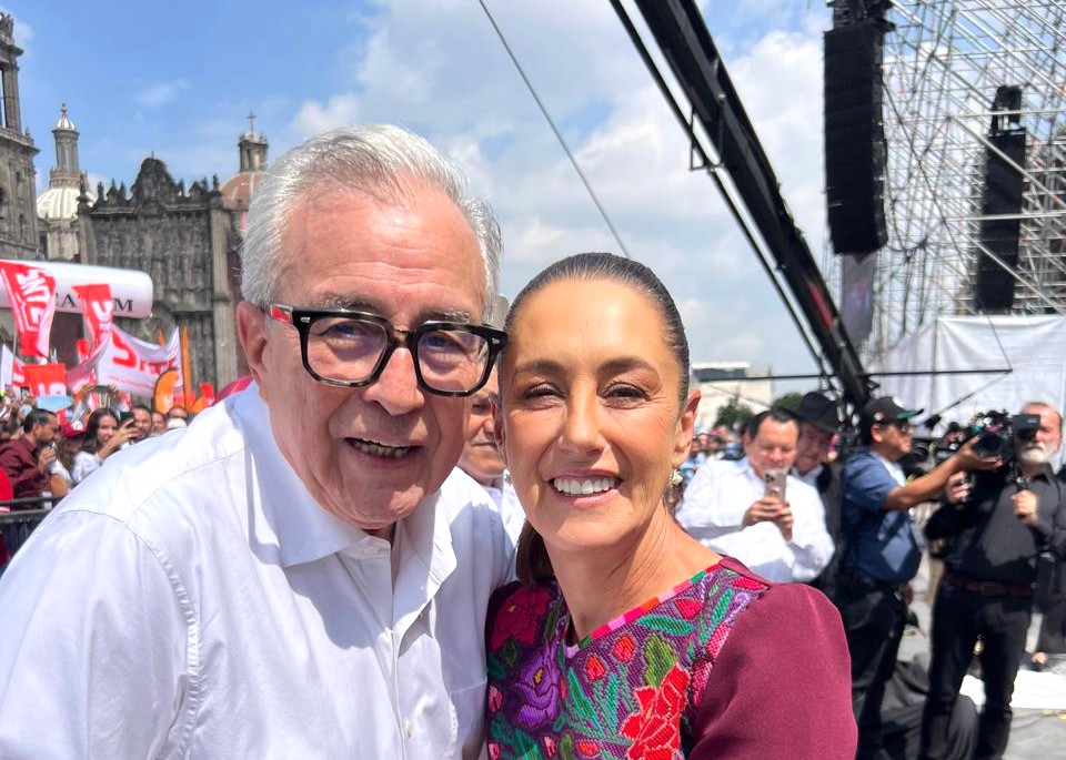 Gobernador Rocha presente en la celebración del primer año de labores de la presidenta Claudia Sheinbaum 2025