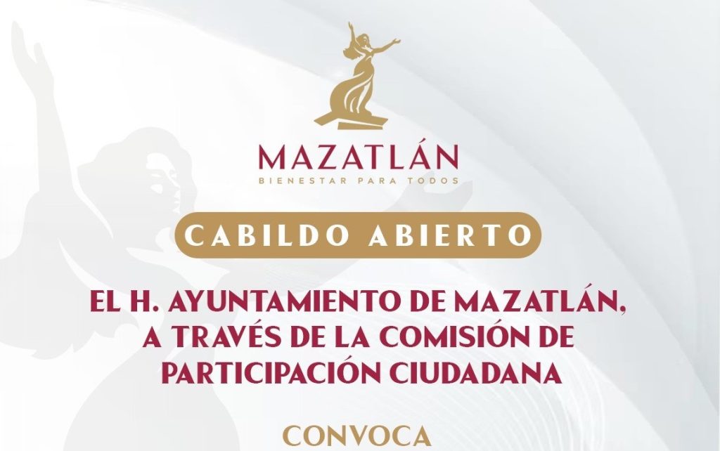 Convocatoria Cabildo Abierto Municipio de Mazatlán Estrella Palacios Domínguez 2026