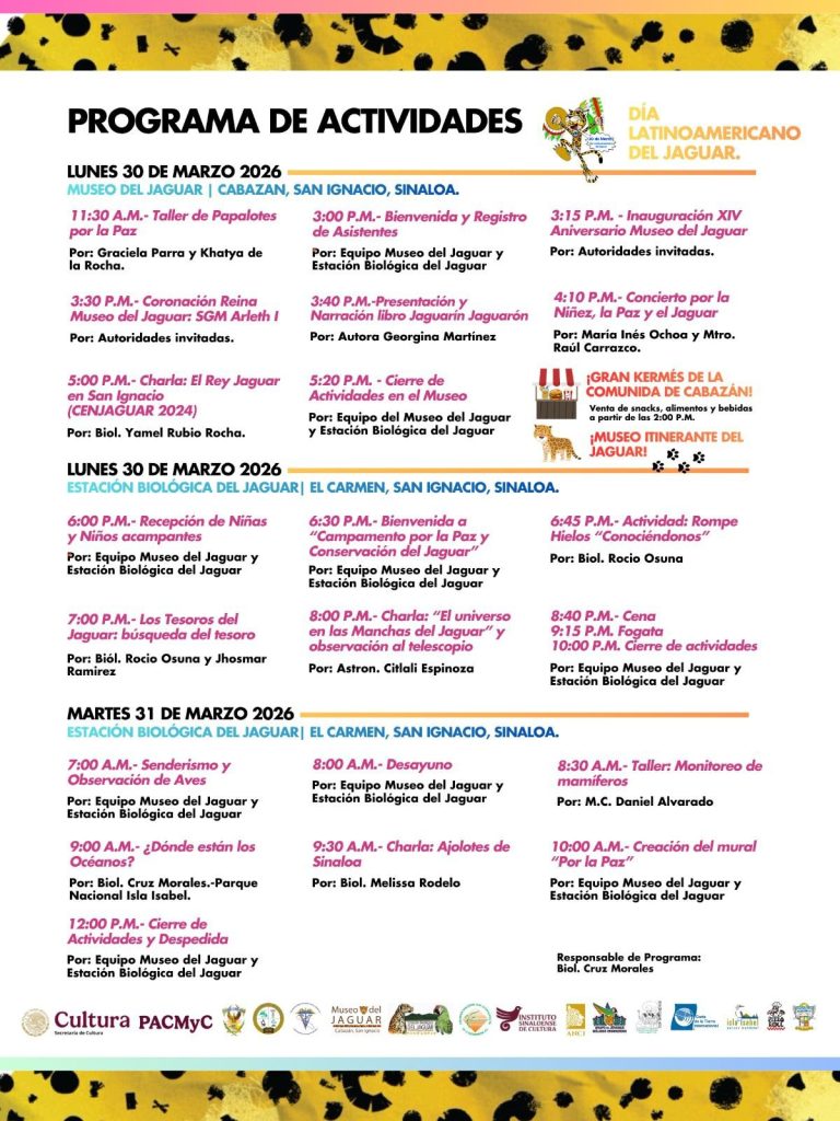 En Cabazán, San Ignacio, conmemorarán los 14 años del Museo del Jaguar 2026 Programa