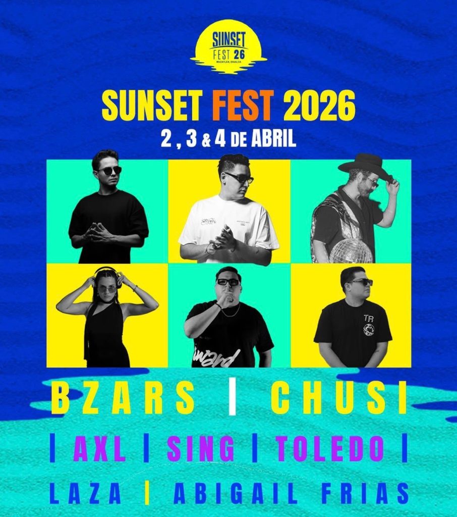 Sunset Fest 2026, el festival de playa más famoso de Mazatlán está a la vuelta de la esquina 2026 Poster