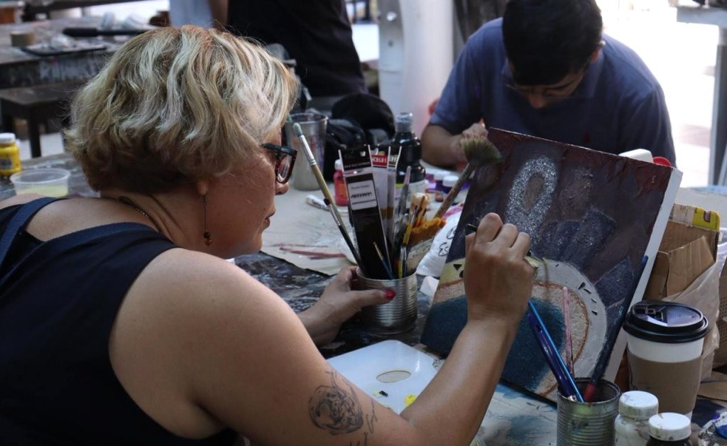 Taller de Técnicas Experimentales supera expectativas de estudiantes de la carrera Técnica en Artes Plásticas 2026 2