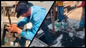 Realiza Obras Públicas limpieza de rejillas pluviales en distintos sectores de Mazatlán