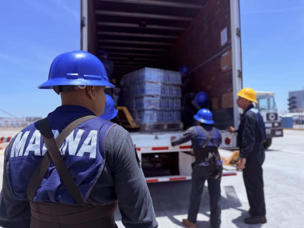 Zarpan dos buques de la Armada de México con ayuda humanitaria por parte del Gobierno de México para el pueblo de Venezuela