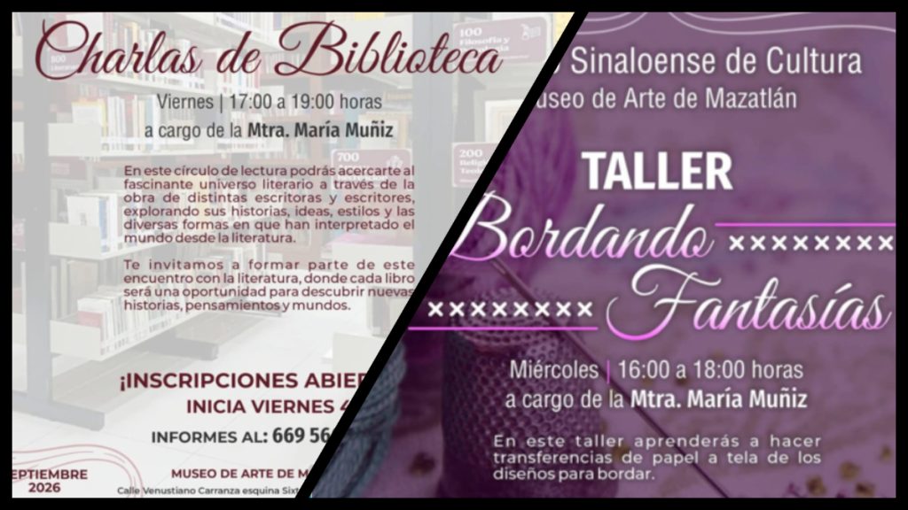 Talleres de creación literaria, bordado y lectura conforman la oferta que iniciará en septiembre
