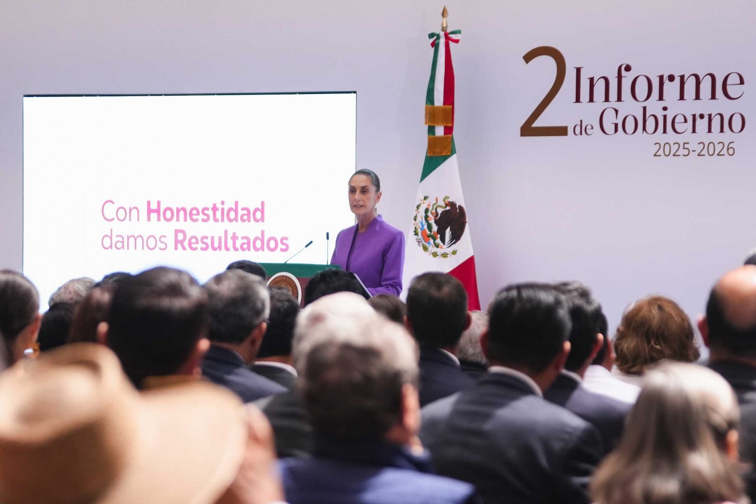 Sin Divisiones, la Cuarta Transformción Avanza por la Defensa del Pueblo Presidenta Claudia Sheimbaum Pardo Segundo Informe de Gobierno 2026